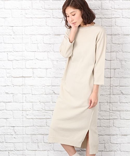 12Ｇ　Ｉラインニットワンピース