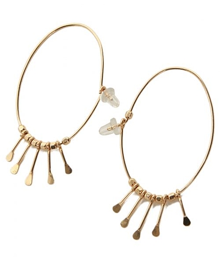 CBフリンジフープピアス