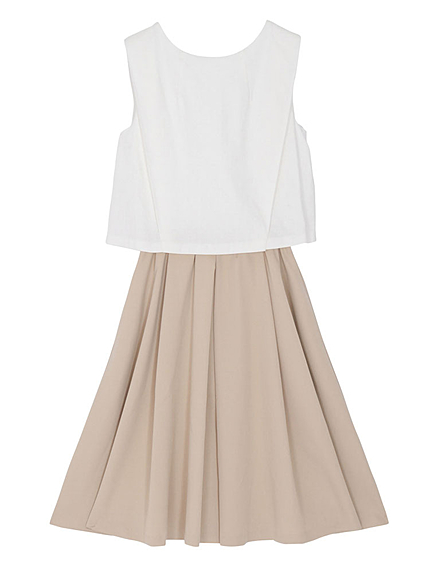 BACK Vレイヤードワンピース