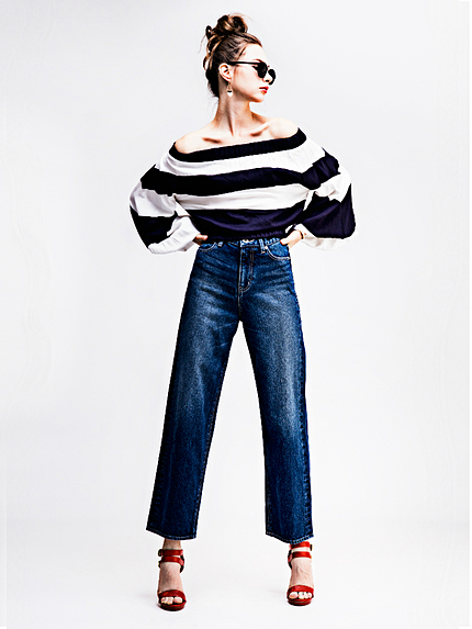 オフショルバルーントップス