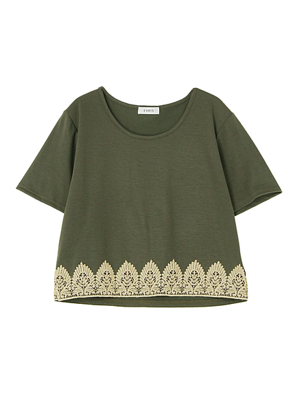 エンブロイダリーヘムレースTOPS