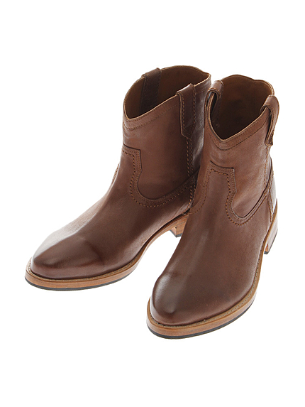 リアルレザーショートブーツ