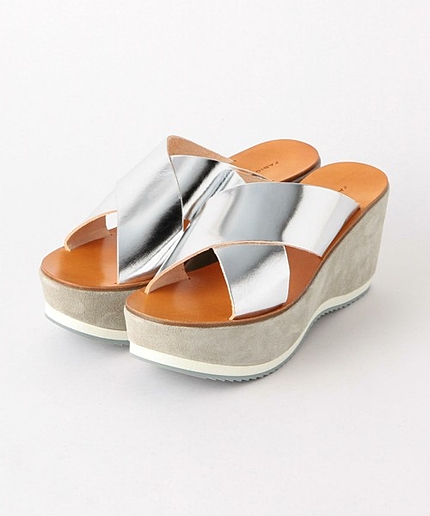 FABIO RUSCONI　クロスメタルサンダル/FABIO/R CROSS MTL SNDL