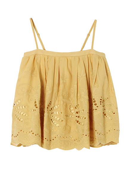 カットワークキャミBL