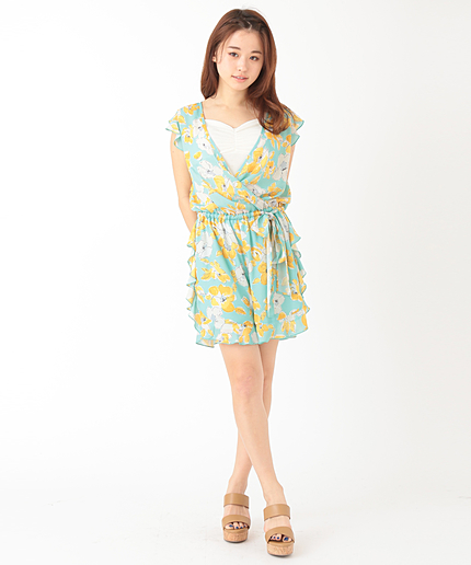 センシュアルフラワーロンパース