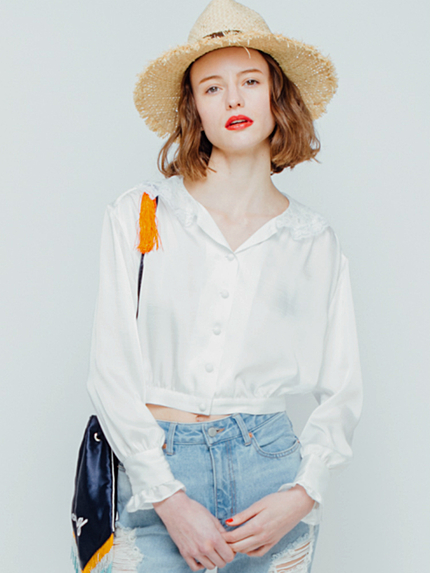 レース衿vintage風BL