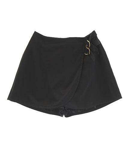 サテンラップショートパンツ