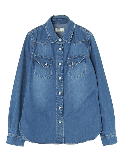 ウエスタンデニムシャツ