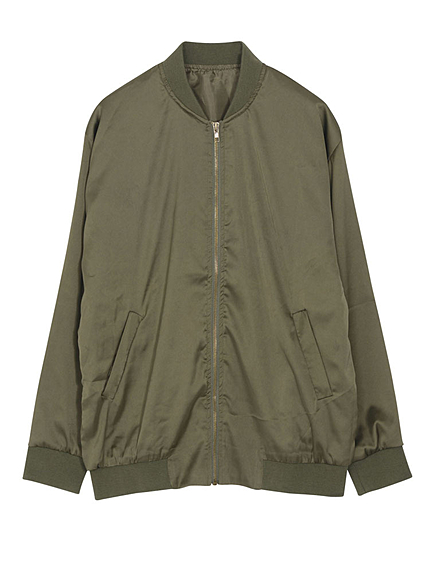 サテンオーバーサイズスカジャン