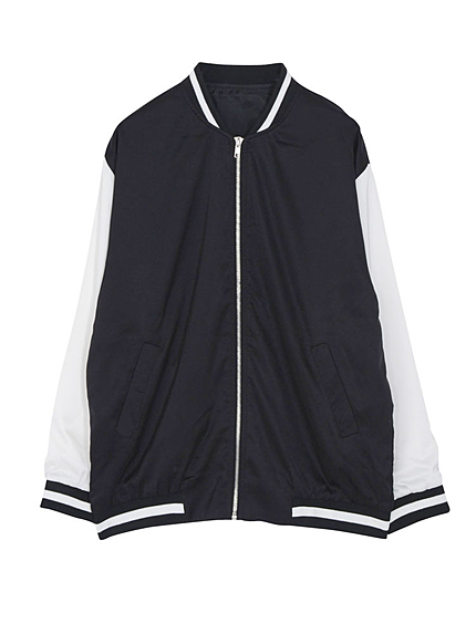 サテンオーバーサイズスカジャン