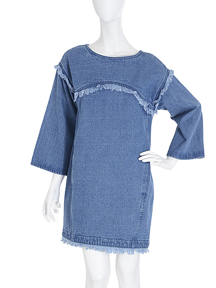 【sc】デニムコクーンワンピース