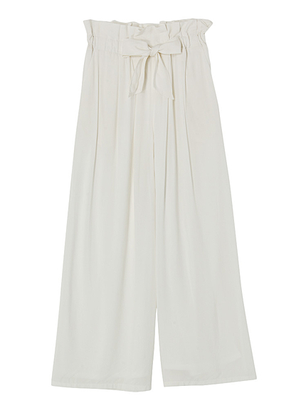 【DUO】 ウエストタックレーヨンパンツ