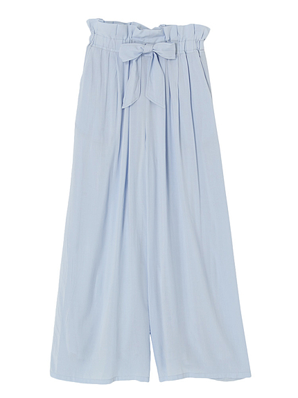 【DUO】 ウエストタックレーヨンパンツ