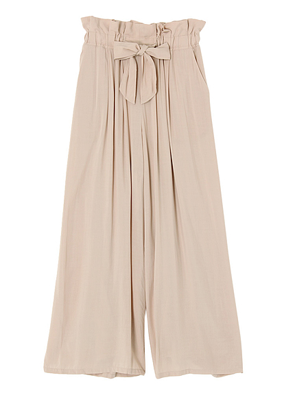 【DUO】 ウエストタックレーヨンパンツ