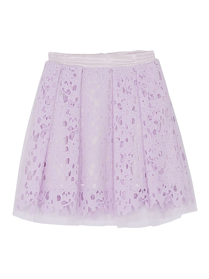 【sc】チュール重ねレーススカート