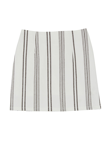 【DUO】 マルチストライプタイトスカート