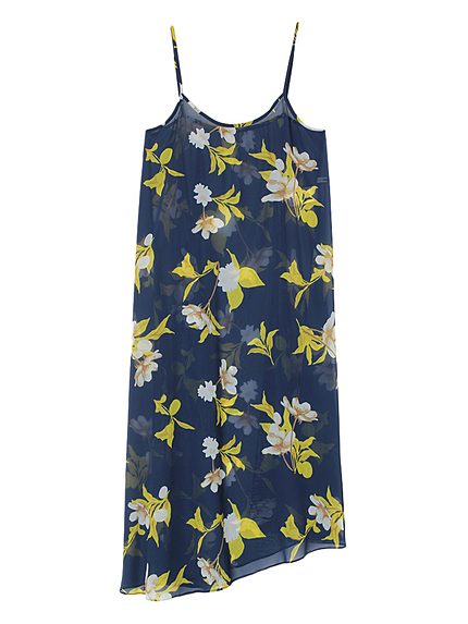 【FEMININE】Jean flowerキャミワンピース