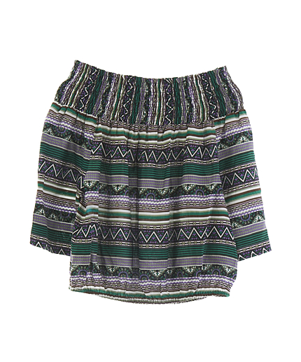 マルチボーダーオフショルTOPS