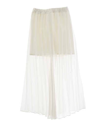 レイヤードプリーツロングSK