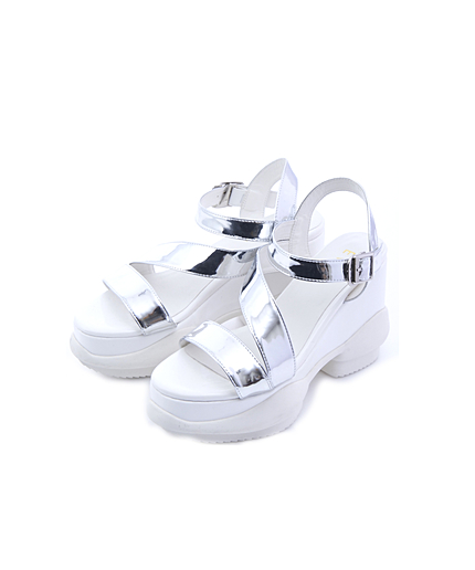 メタリックバンドスニーカーサンダル