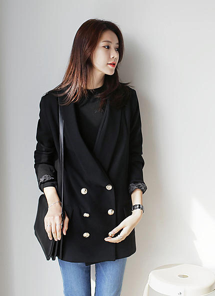 ダブルボタンブレザージャケット・全3色・t45758