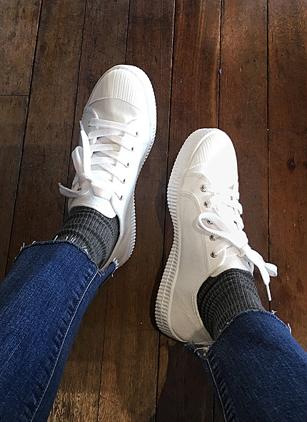 ユニークアウトソールレースアップスニーカー・全4色・s43605