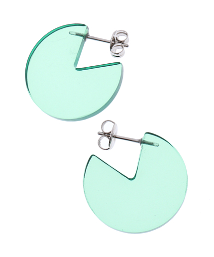 丸型アクリルピアス