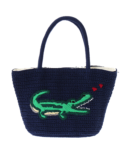 ニット刺繍トート