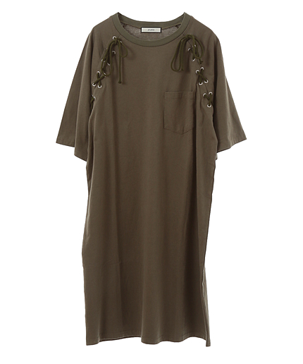 レースアップラグランOP