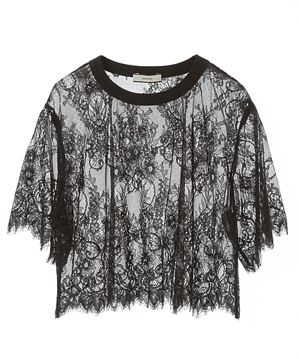 レースショート丈 T