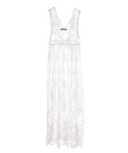 VネックレースOP