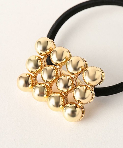 <ECODECO(エコデコ)> GOLD BEAD ヘアゴム