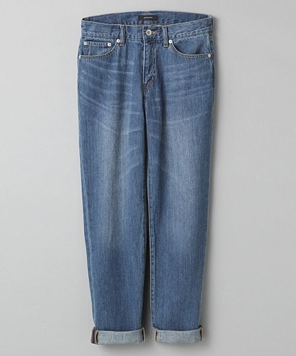 リネンデニムテーパードパンツ