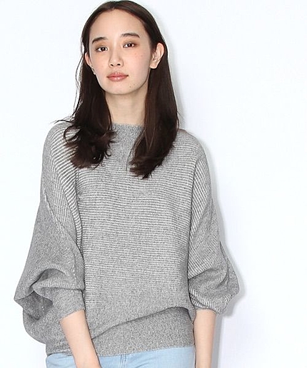 綿スラブドルマンプルオーバー