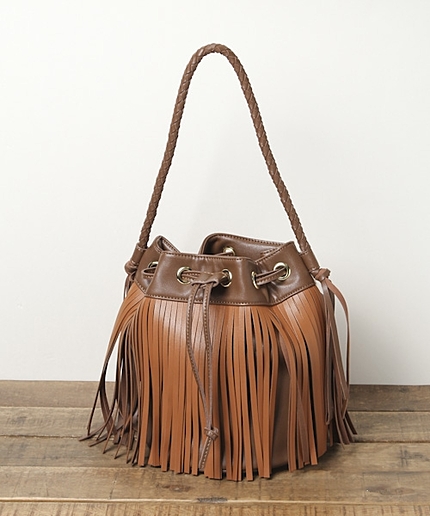 レザーフリンジバッグ