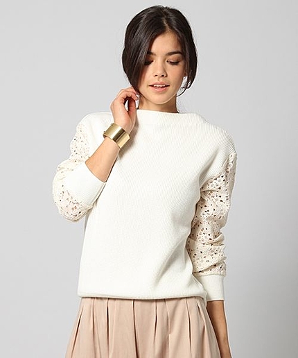 １０ゲージカタアゼレースニット