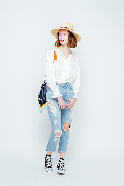 レース衿vintage風BL