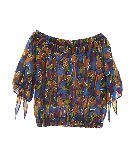 Paint FlowerオフショルTOPS