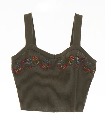 Embroidery Knitビスチェ
