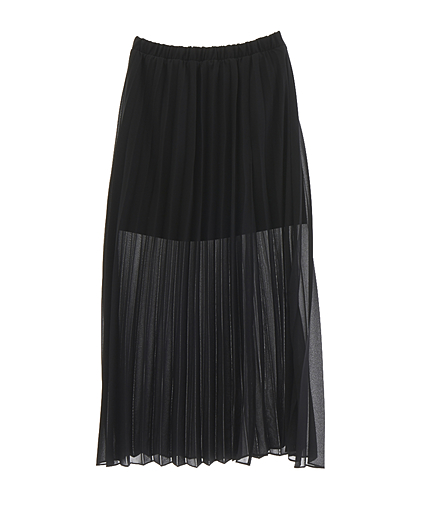 レイヤードプリーツロングSK