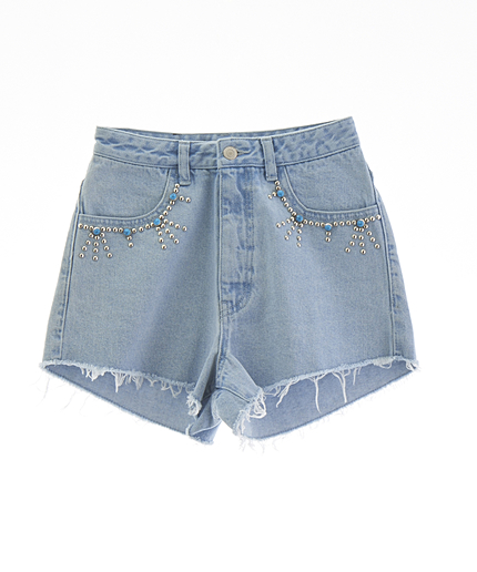 ターコイズスタッズデニムS-PT