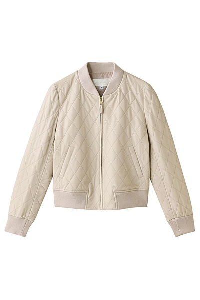 キルトレザーブルゾン