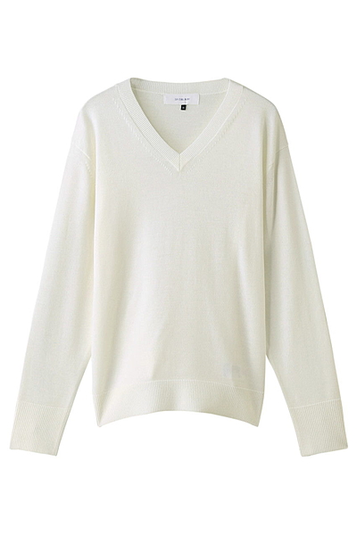 ウールVネックプルオーバー