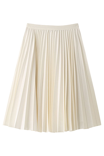 シャンブレープリーツスカート