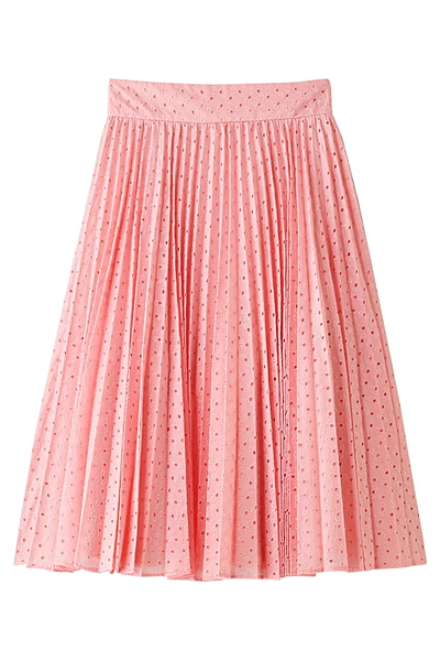 レースプリーツスカート