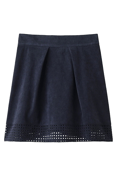 パンチングスエードスカート