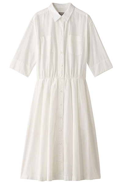 WASHED コットンワンピース