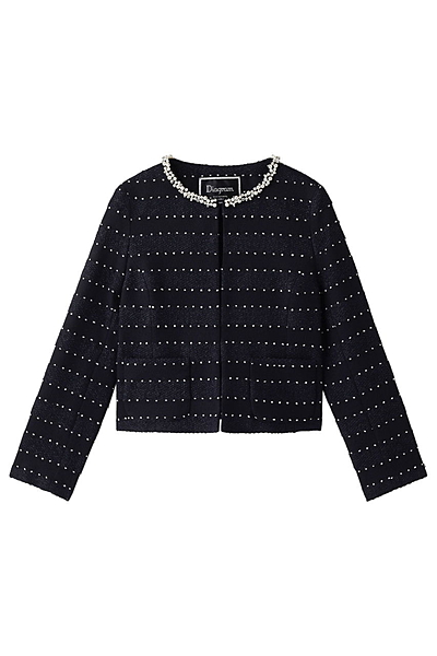 ドットボーダージャカードジャケット