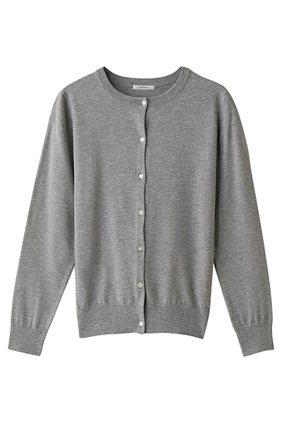 R/Eクールネックカーディガン