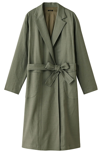 リネンコットンガウンコート